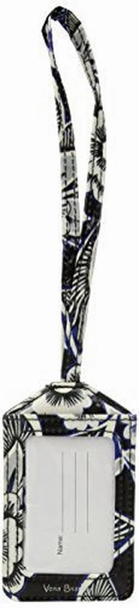 Vera Bradley Women's Iconic Luggage Tag, Snow Lotus