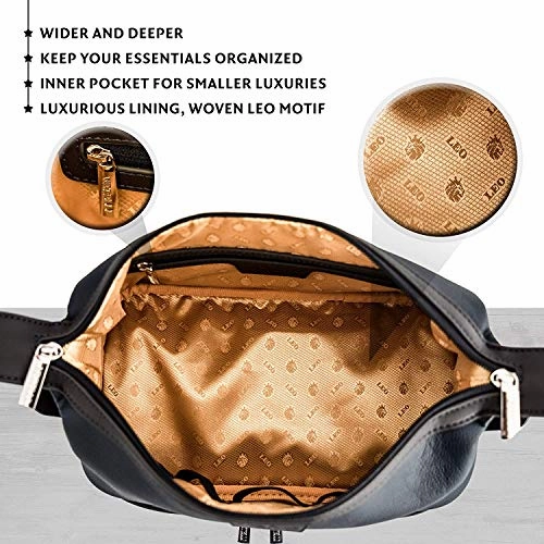 Vetelli Leo Leather Toiletry Bag for Men - Dopp Kit - Handmade for Travelling Vacations and