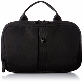 Victorinox Slimline Bi-Fold Toiletry Kit, Black/Black Logo