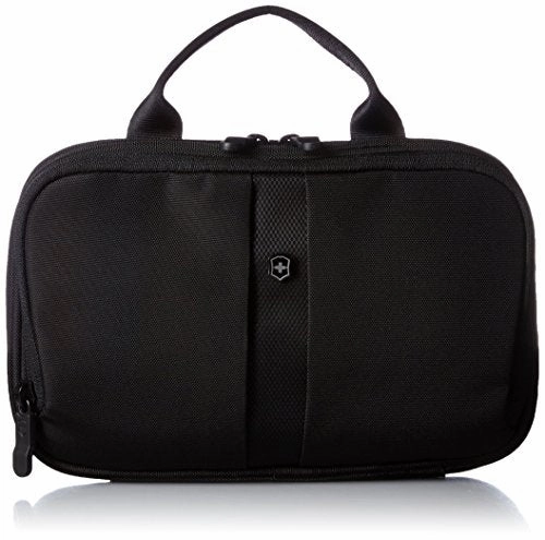 Victorinox Slimline Bi-Fold Toiletry Kit, Black/Black Logo