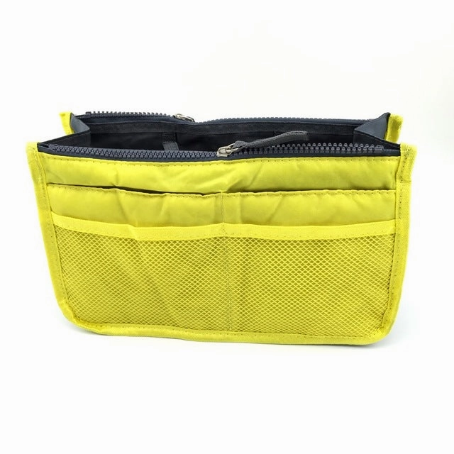 Wholikes Clear Compact Portable Make Up Women Makeup Organizer Bag Girls Cosmetic Bag Toiletry