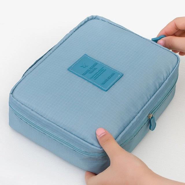 Women Makeup Bag Cosmetic Bag Case Make Up Organizer Toiletry Storage Neceser Rushed Floral Nylon