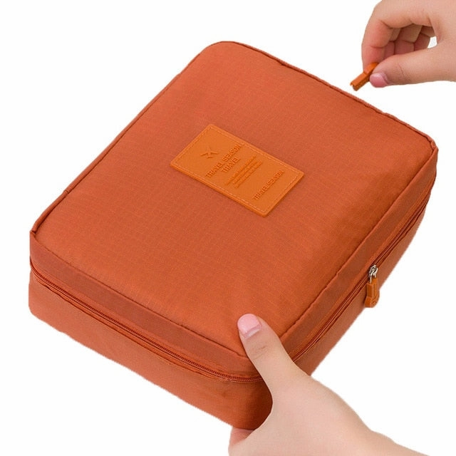 Women Makeup Bag Cosmetic Bag Case Make Up Organizer Toiletry Storage Neceser Rushed Floral Nylon