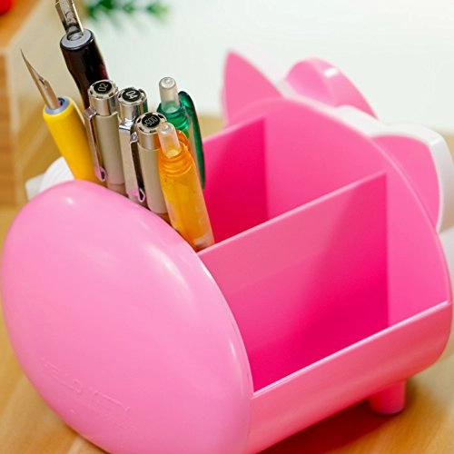 Yournelo Pretty Multifunctional Hello Kitty Pen Pencil Holder Desk Organizer Accessories