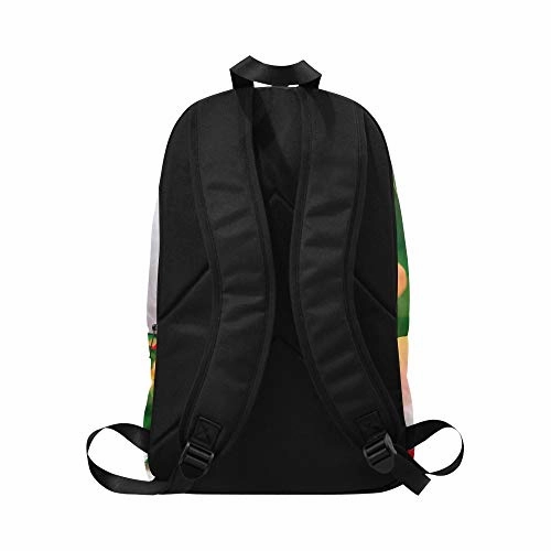 YPink Little Kitten Sitting in Santa Hat Against Fir TRE Casual Daypack Travel Bag College School Backpack for Mens and Women