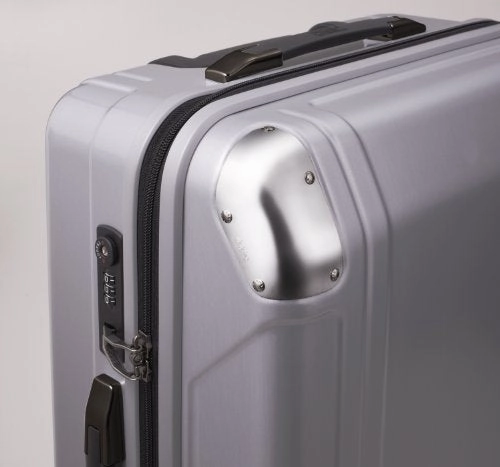 Zero Halliburton Geo Polycarbonate 26 Inch 4 Wheel Spinner Travel Case, Silver, One Size