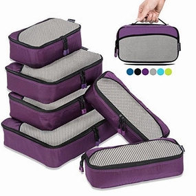 ZOMAKE 6 Set Packing Cubes for TravelLightweight Luggage Packing Organizer