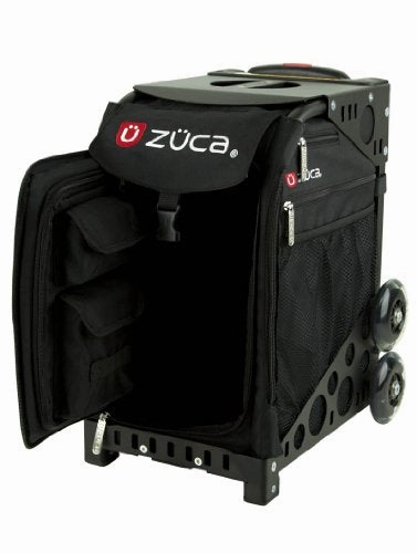 Zuca Obsidian Sport Insert Bag With Black Frame (Non-Flashing Wheels), And Special Set Of 5 Packing